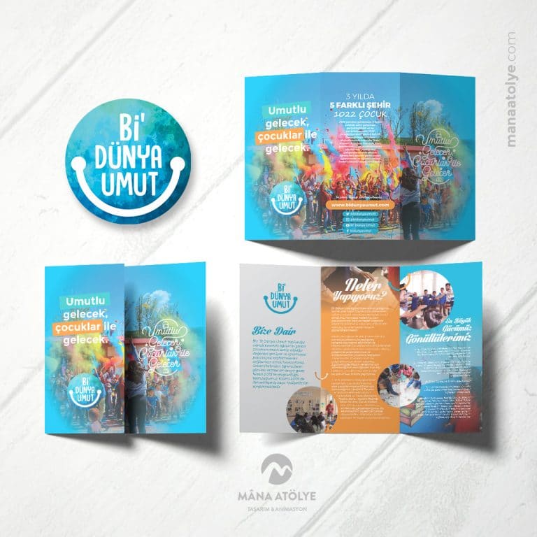 Bi' Dünya Umut Derneği Logo ve Broşür Tasarımı